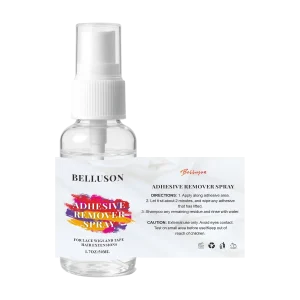 Gentle wig adhesive remover spray for sensitive skin, alcohol-free.