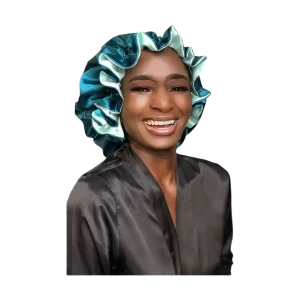 bonnet with decorative border