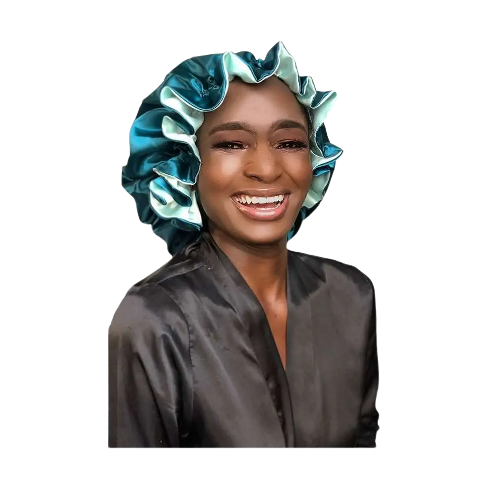 bonnet with decorative border