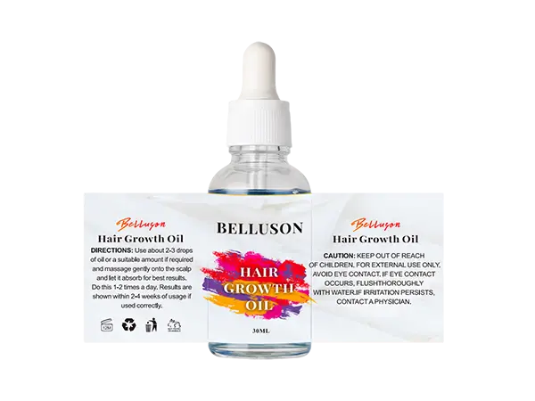 Best hair growth oil with paraben-free vegan ingredients, temperature-activated formula for enhanced absorption.