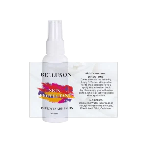 Skin protectant barrier spray for lace wig application, hypoallergenic and waterproof formula